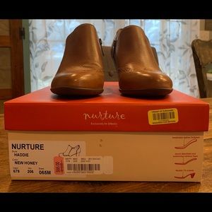 Nurture tan leather ankle boots